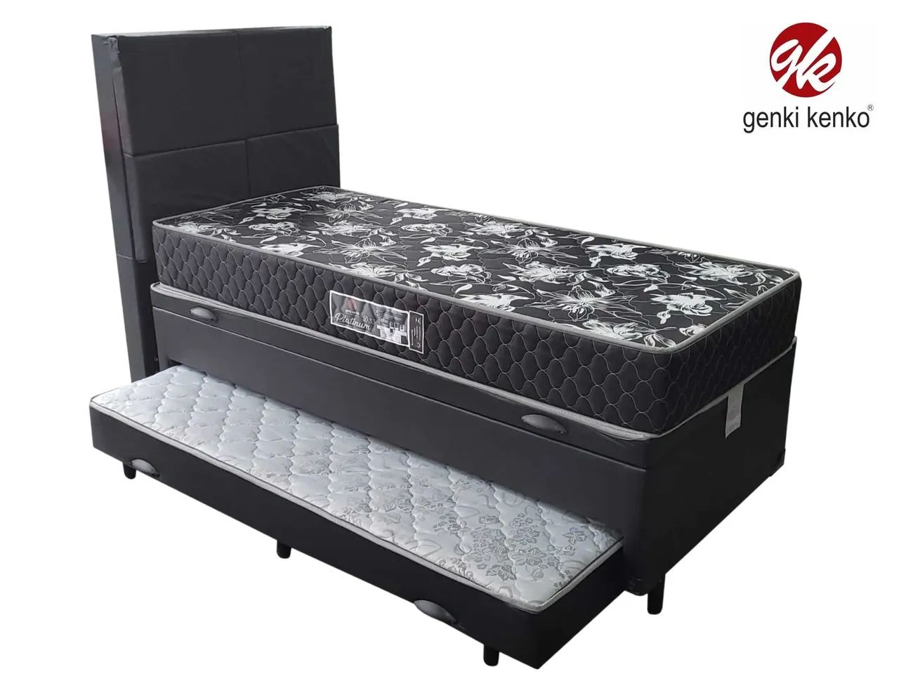 cama solteiro box baú 3 em 1 com auxiliar novo direto de fábrica  - Foto 4