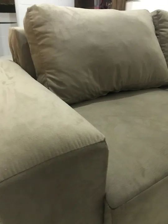 Reforma de sofá  suede. - Foto 2