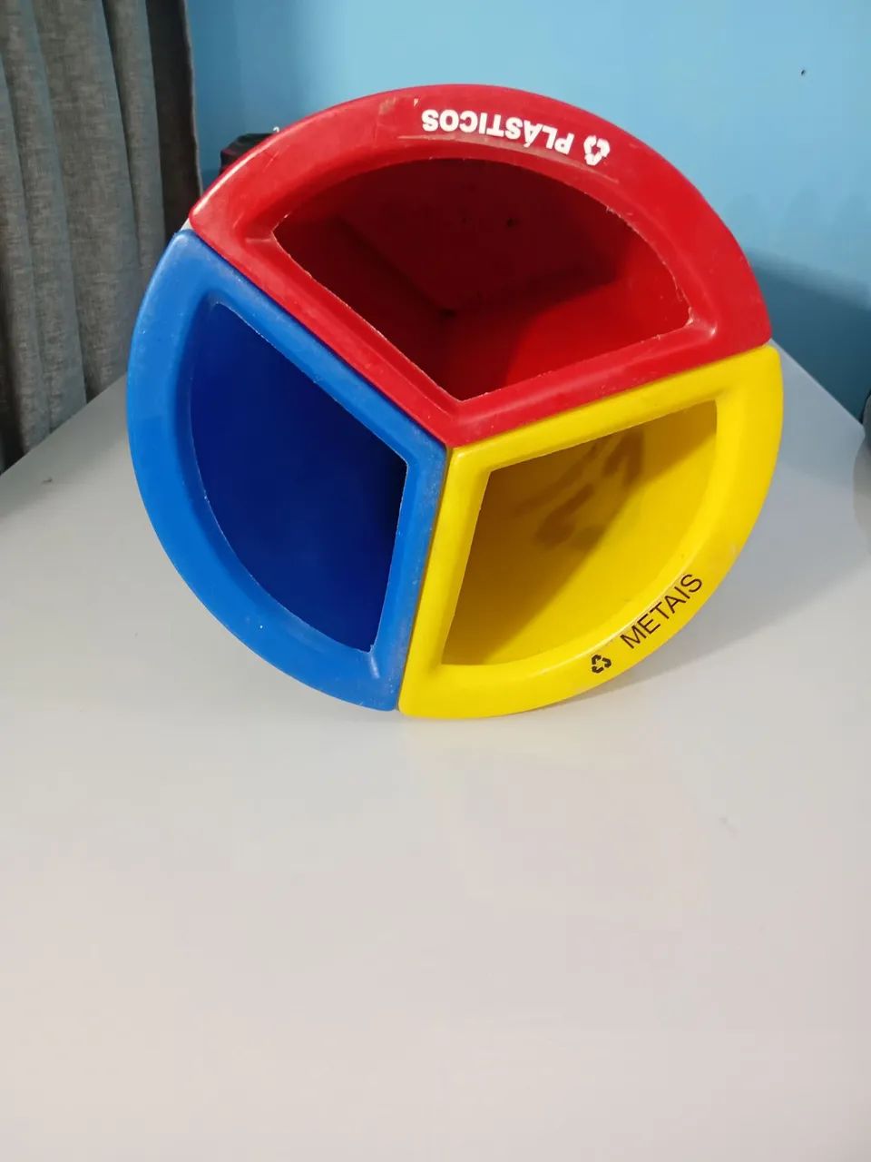 LIXEIRA COM DIVISÓRIA  RECICLÁVEIS  - Foto 5