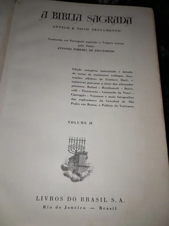Bíblia Sagrada Completa 4 Volumes do ano 1962 - Foto 5