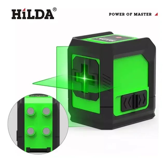 Hilda laser nível 2 linhas/5 linhas 360 nível de nivelamento automático  - Foto 2