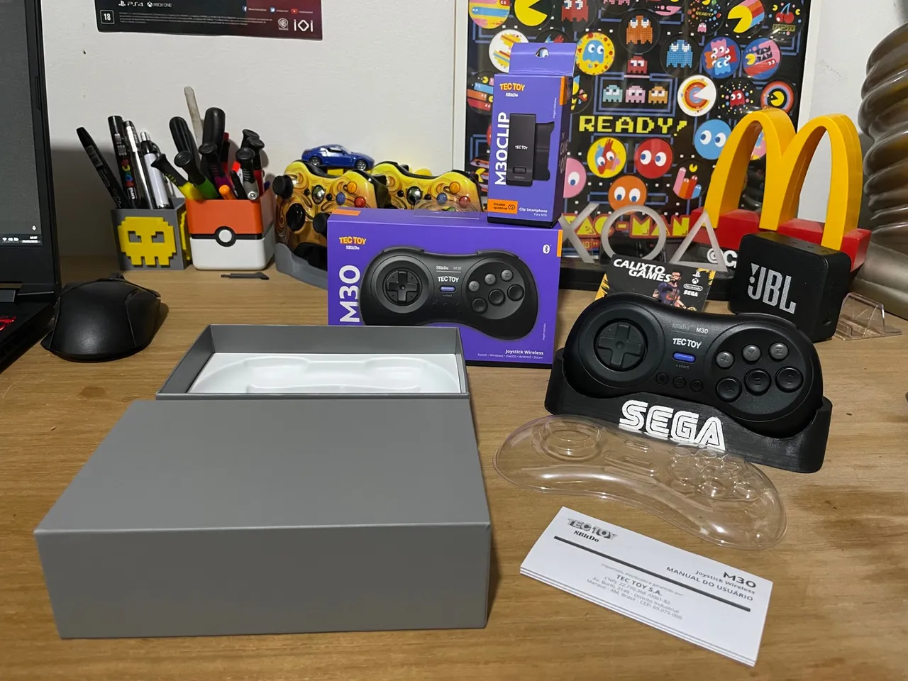 Controle M30 8bitdo Tectoy Bluetooth Mega drive