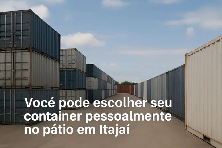 Container DRY DC 6 Metros (20 Pés) (Escolha pessoalmente)