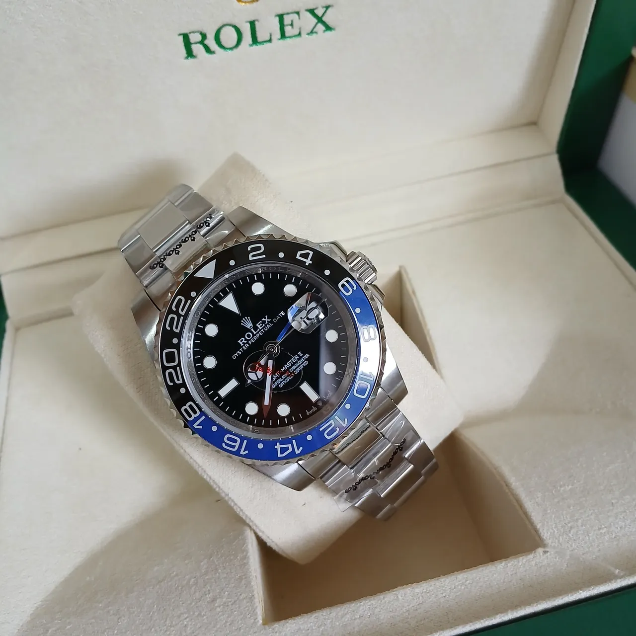 PROMOÇÃO Rolex GMT Master II Relógio de Luxo