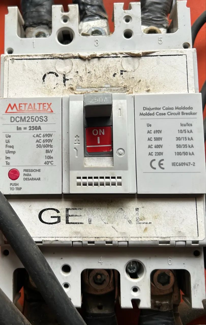 Disjuntor METALTEX 250a