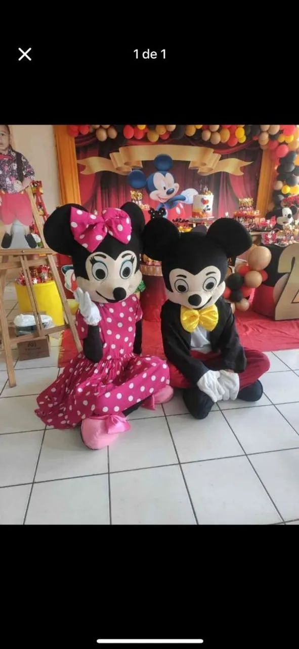 Leve o personagem do Mickey e da Minnie !
