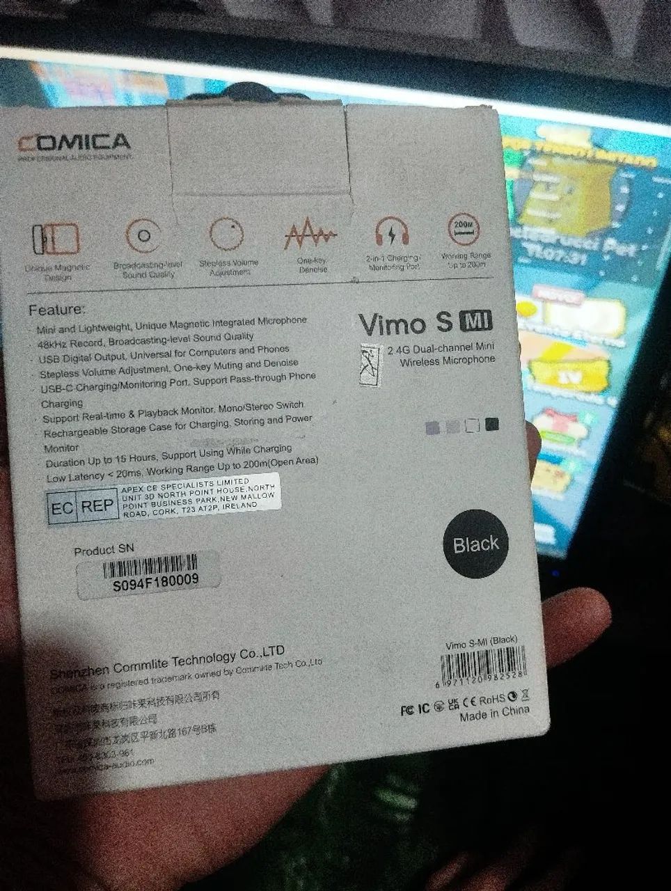 Microfone de lapela para iPhone Ios comica vimo s  - Foto 2