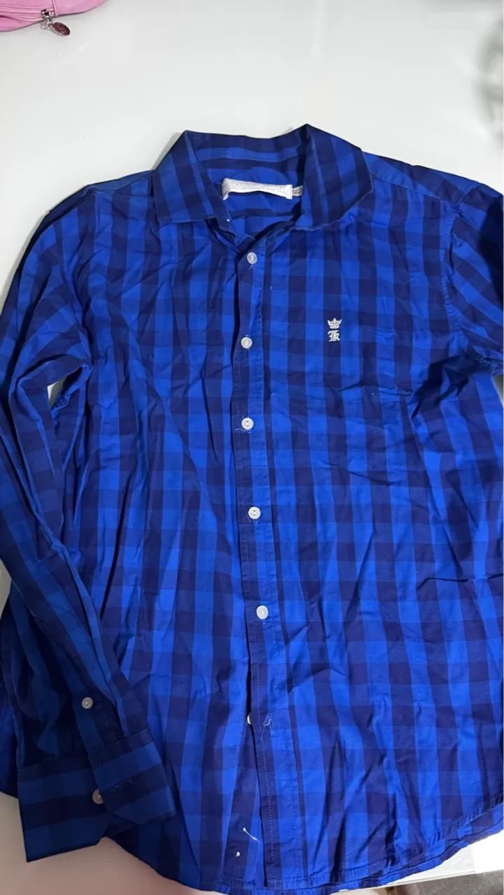 Camiseta Xadrex Azul SergioK 