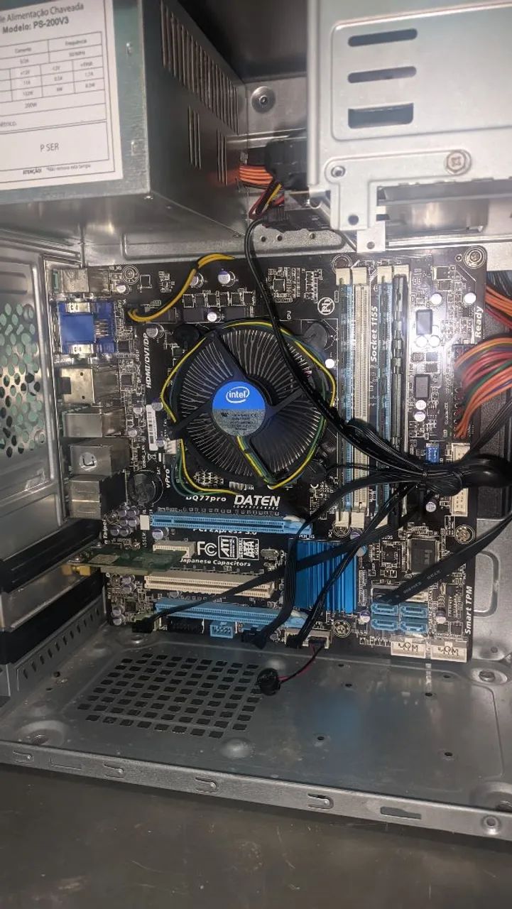 Pc completo i3 3470 8Gb Ram Ddr3 HD 500 monitor de 21p novo impecável  - Foto 6
