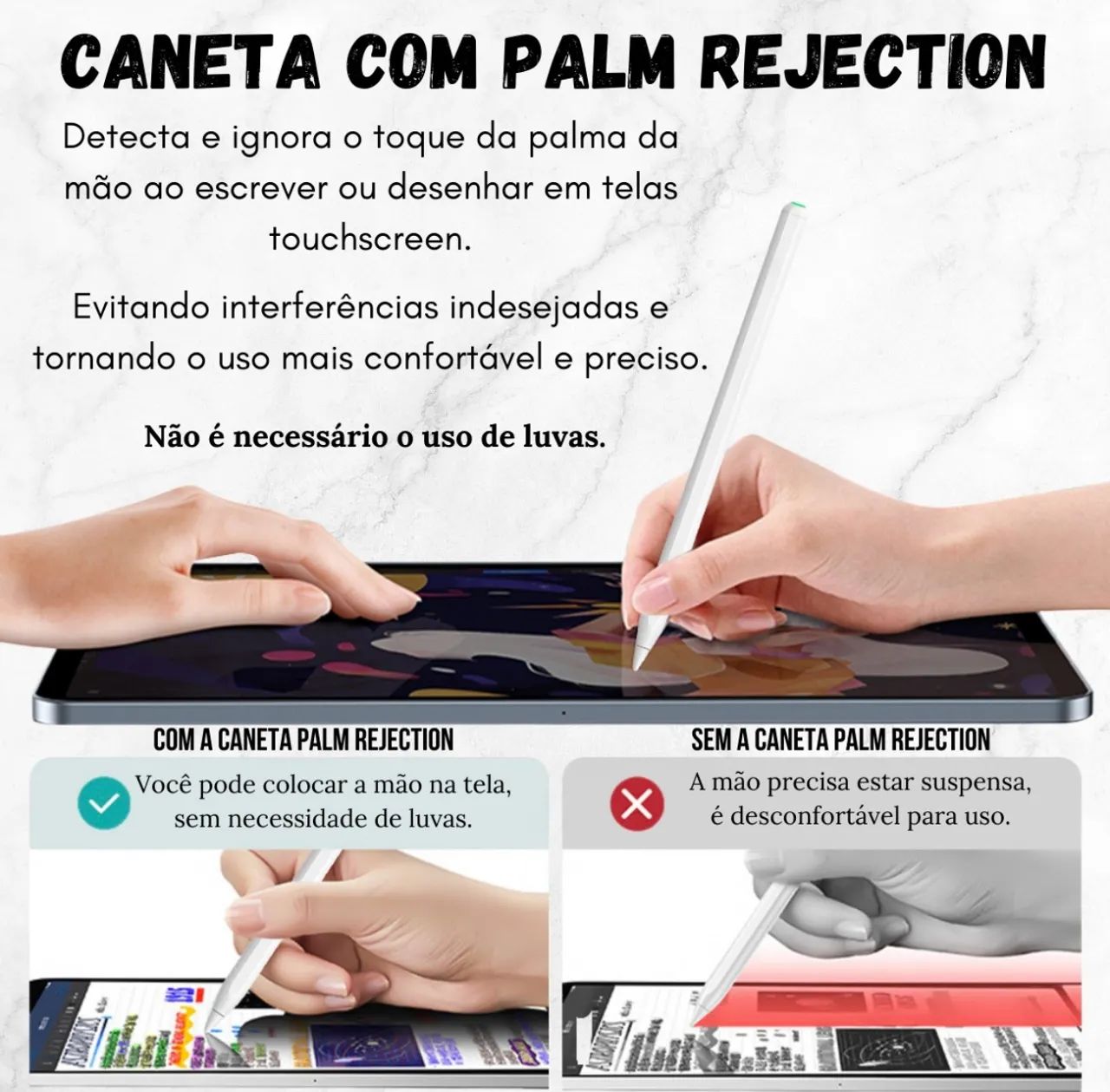 Caneta Stylus para ipad 9/10/11 air 4/5/6 - Foto 2