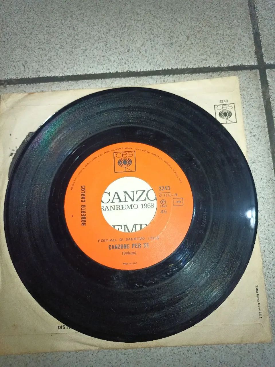 Compacto vinil Roberto Carlos Canzone per te/Tempo de saber Amare - Foto 4