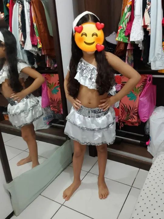 Fantasia de Baiana Infantil - Foto 4