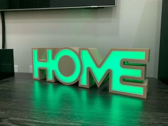 Smart Letreiro Luminoso Colorido - Wi-Fi com Alexa - Foto 4