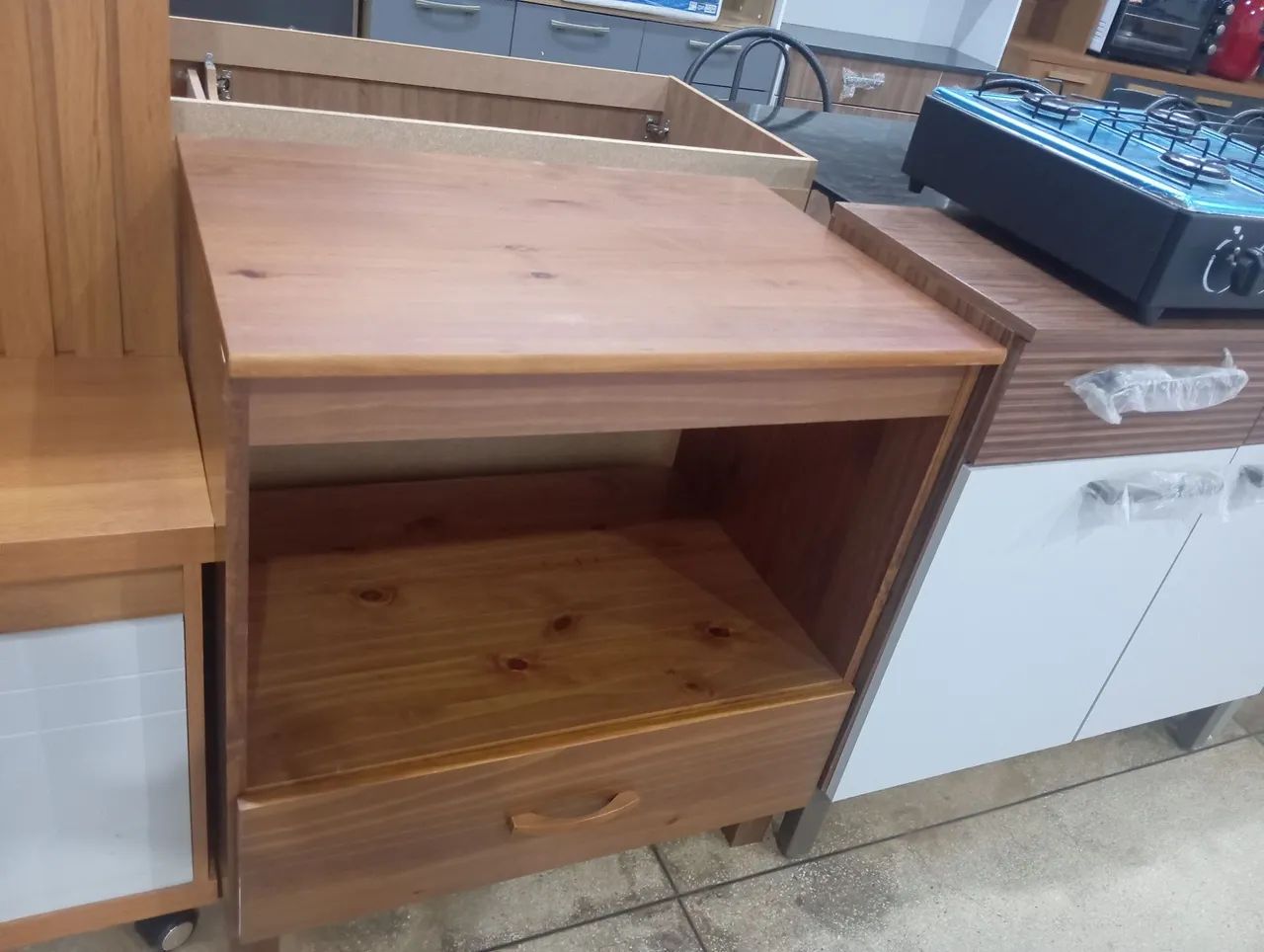 BALCÃO PARA COZINHA OU COOKTOP EM MADEIRA 