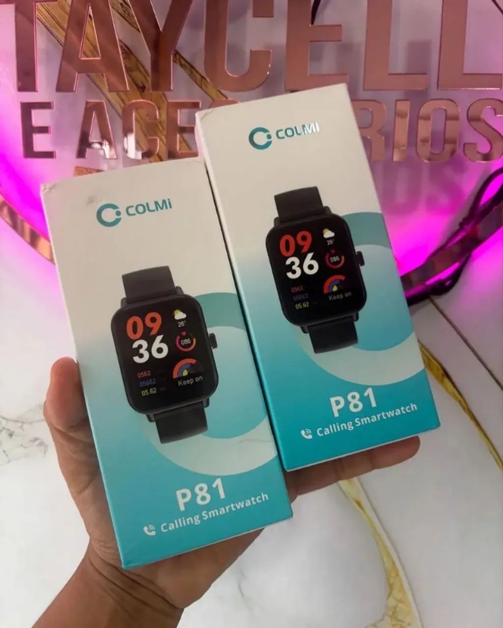 Relógio smartwatch p81 rose original  - Foto 2