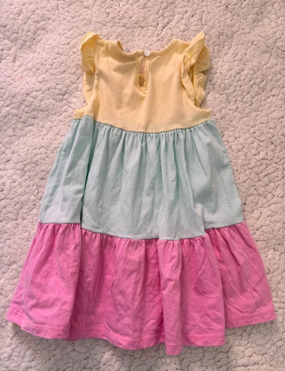 Vestido Infantil Color Block