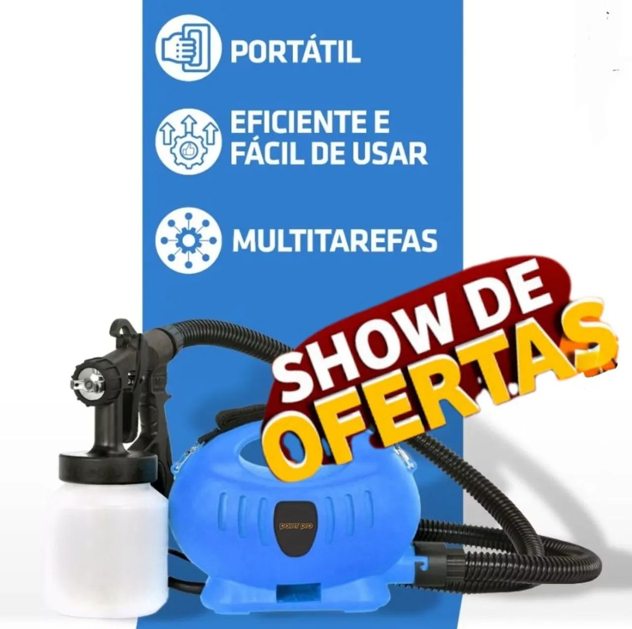 Pistola de Pintura Portátil - Eficiente e Fácil de Usar