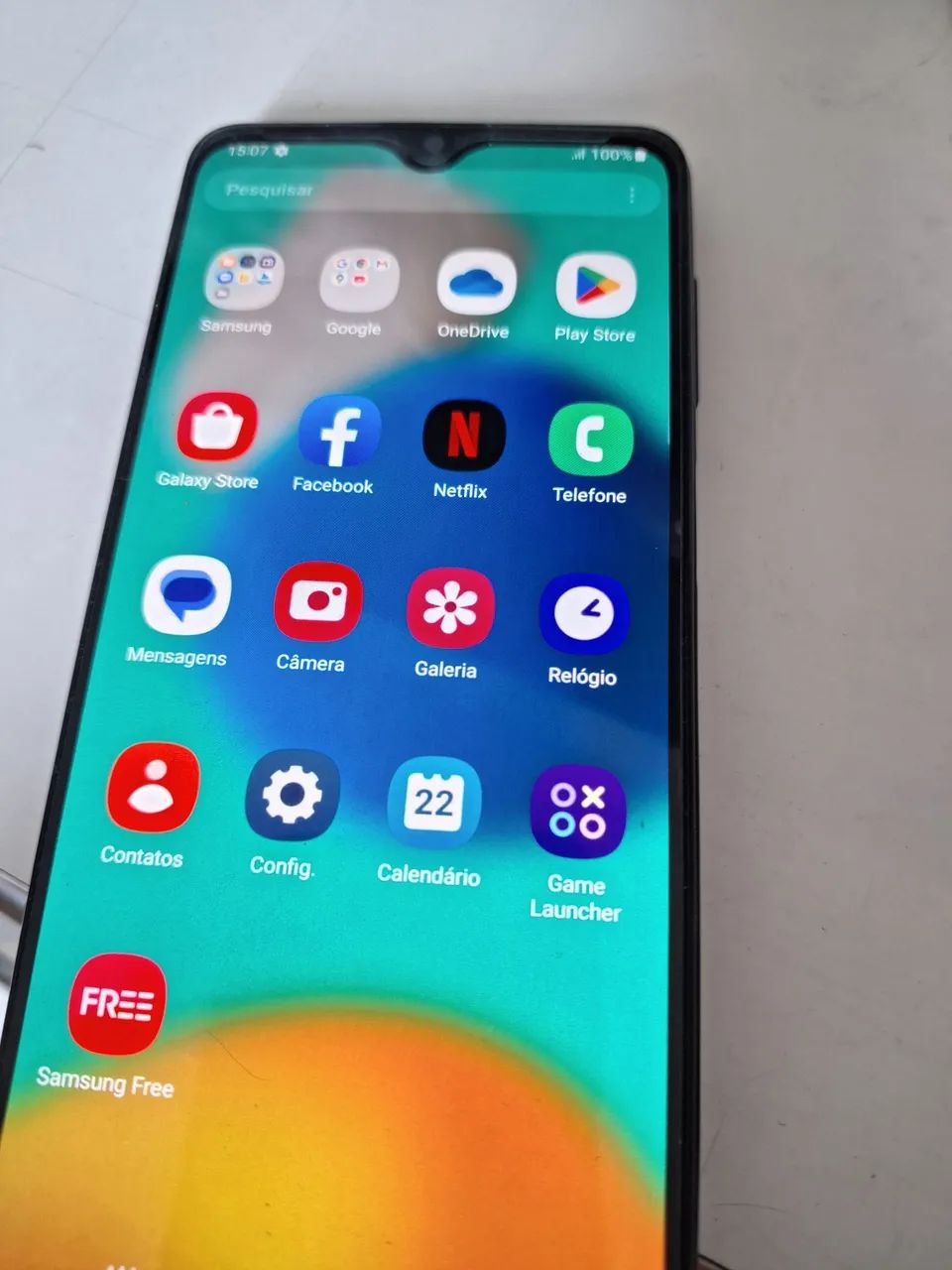 Celular. Samsung galax m32..128 gb. 4 gb memória. Funcionando perfeitamente perfeitamente 