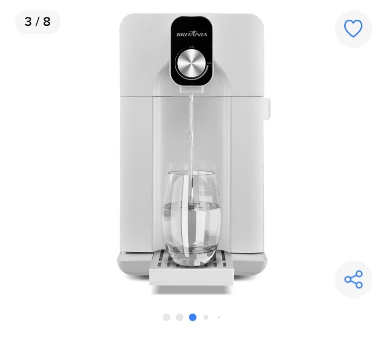 Bebedouro Purificador de Água Britânia! Novo (NÃO GELA!) apenas purifica