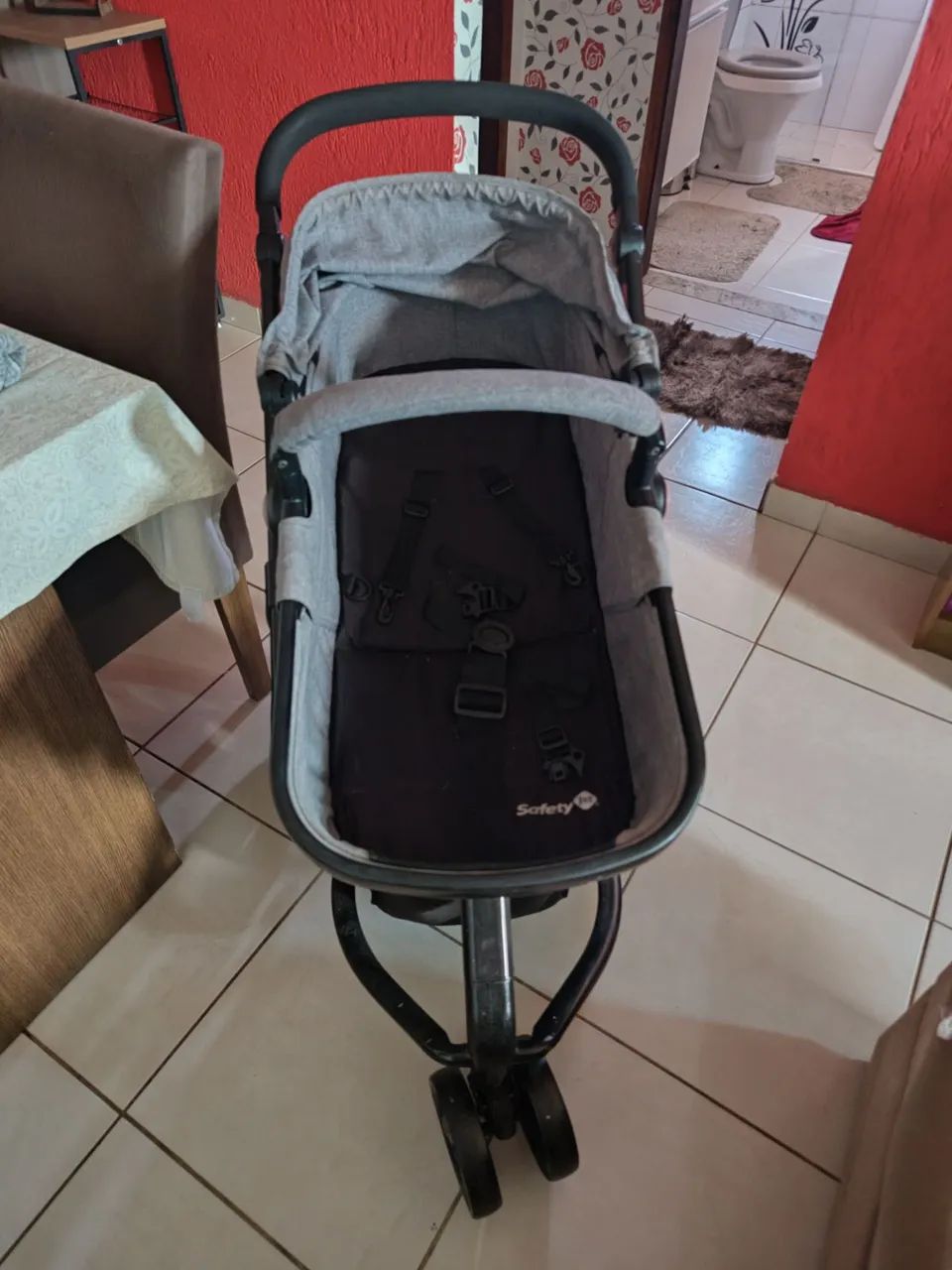 Carrinho bebê e bebê conforto safety 1st - Foto 3
