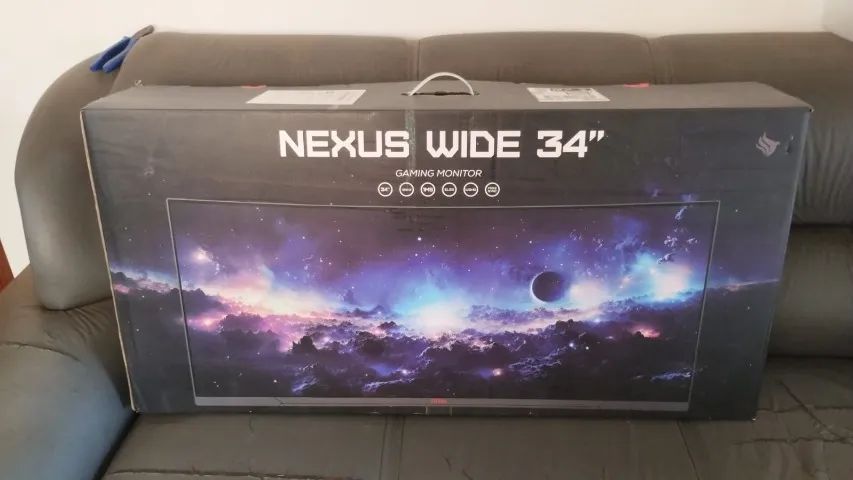 Monitor Gamer Pichau Nexus Wide 34, VA, Ultrawide, Curvo, 2K, 1ms, 165Hz, 10 X Cartão Nota - Foto 2