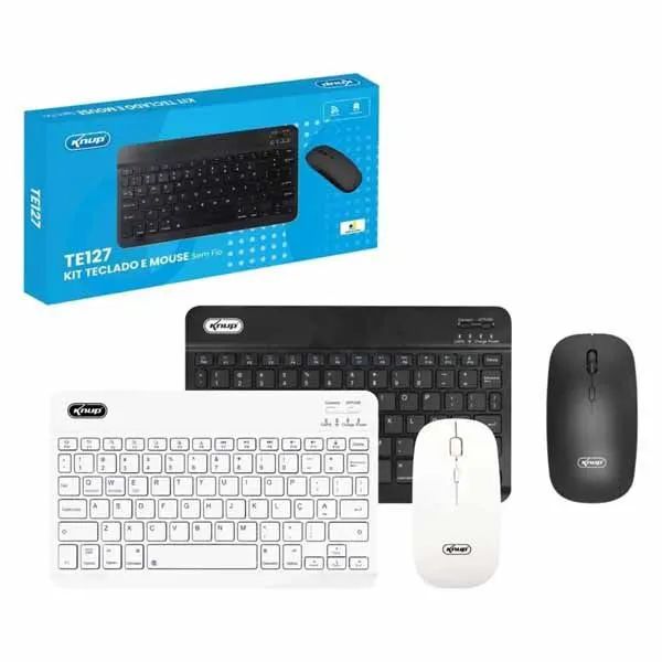 Kit Teclado e Mouse Sem Fio Knup TE127