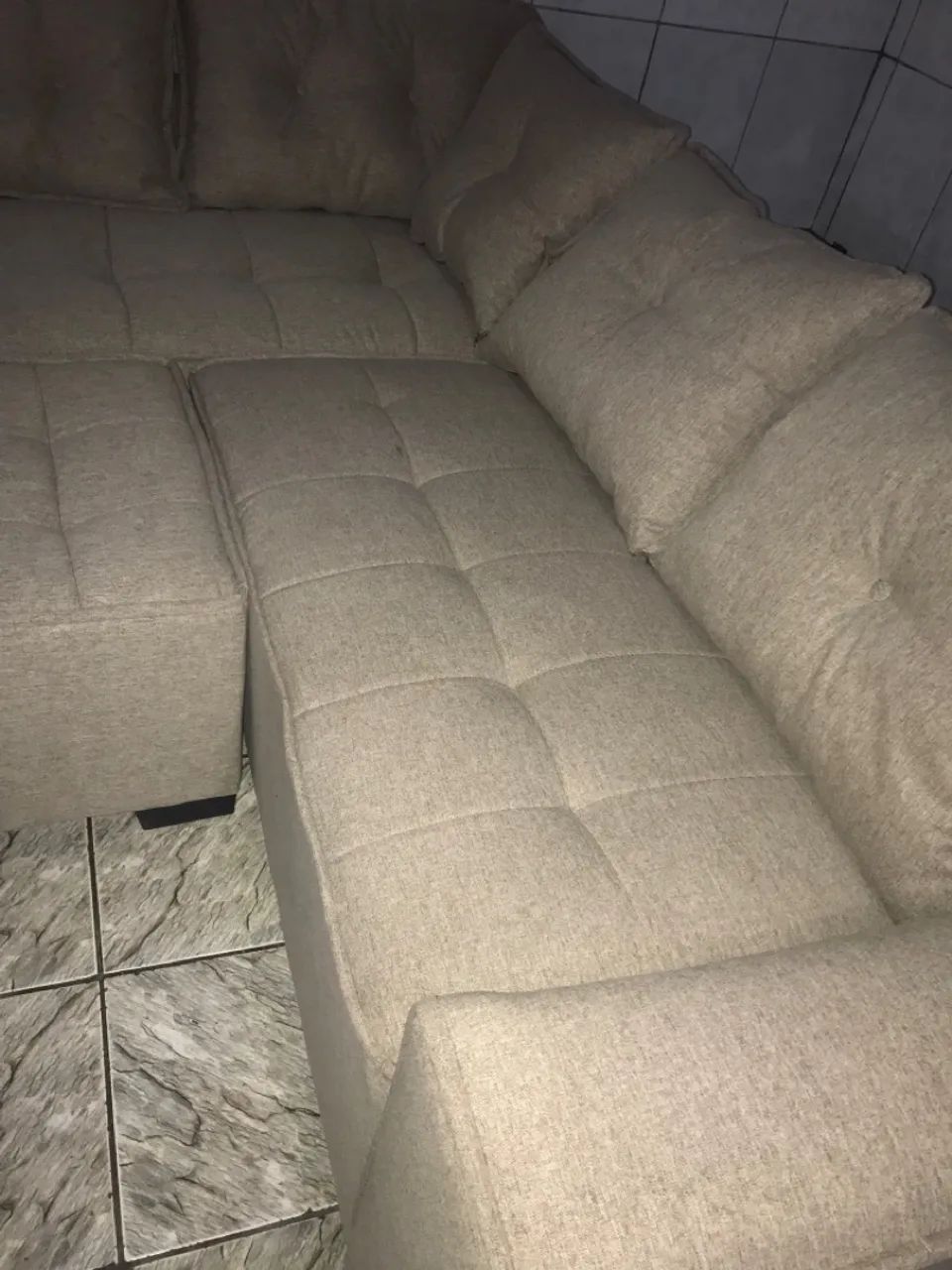 Reforma de sofá de suede para linho  - Foto 3