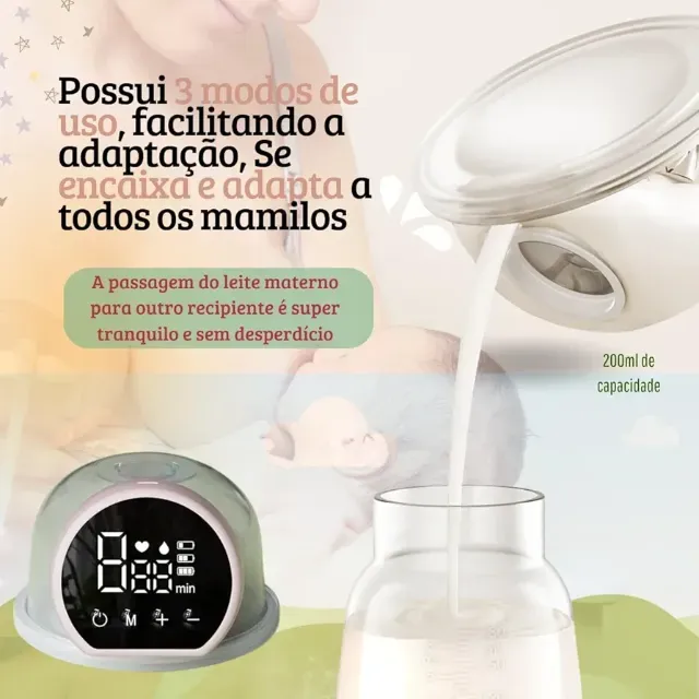 Bomba extratora de leite eletrica