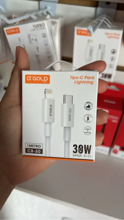 Cabo USB-C para Lightning 30W O'Gold - 1 metro