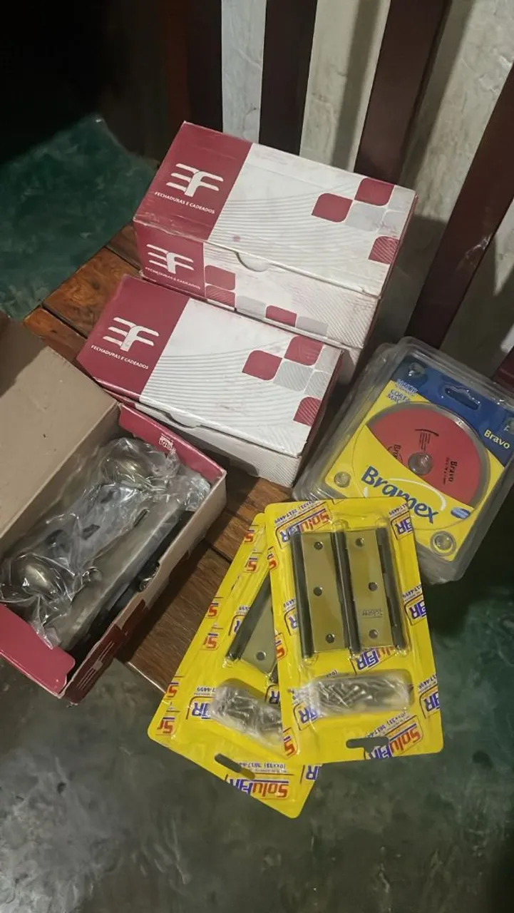 Disco lixadeira, fechaduras de porta , Dobradiças 