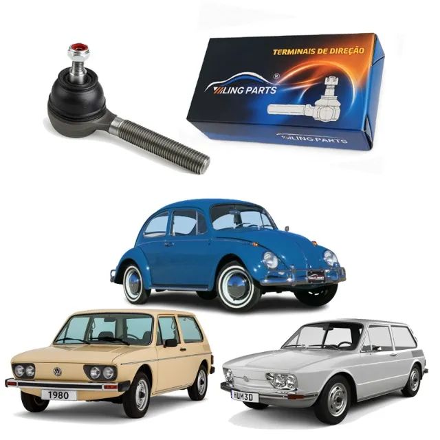 Terminal De Direção Ld (curvo) Fusca - Brasília - Variant ( btd15063 ) 