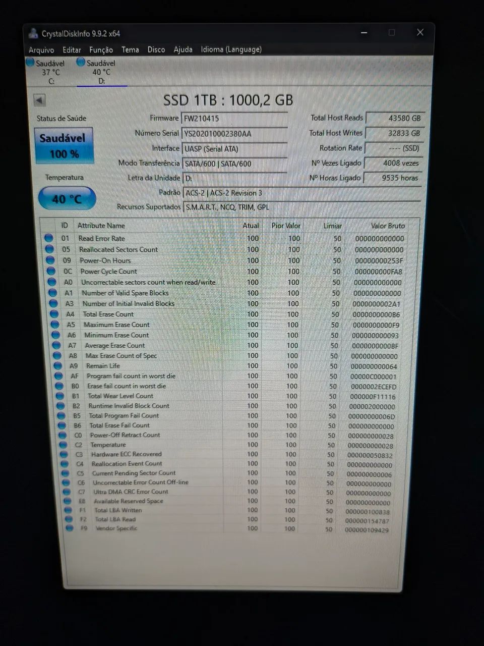 SSD SATA 1TB GOLDENFIR - Foto 3