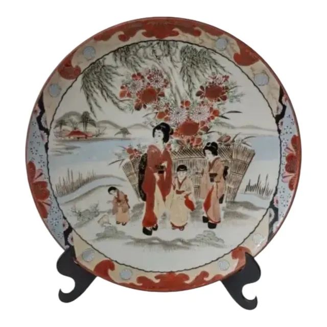 Antigo Prato Imari Porcelana Japão 1920/30 Coleção Decoração