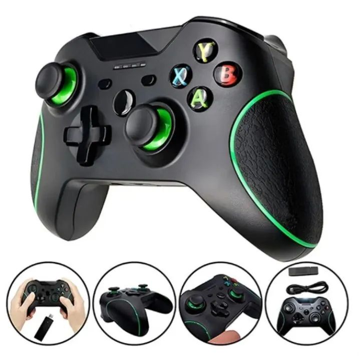 Joystick Sem Fio Controle Compatível Com Xbox One Pc E Cloud Gaming Cor Preto E Verde