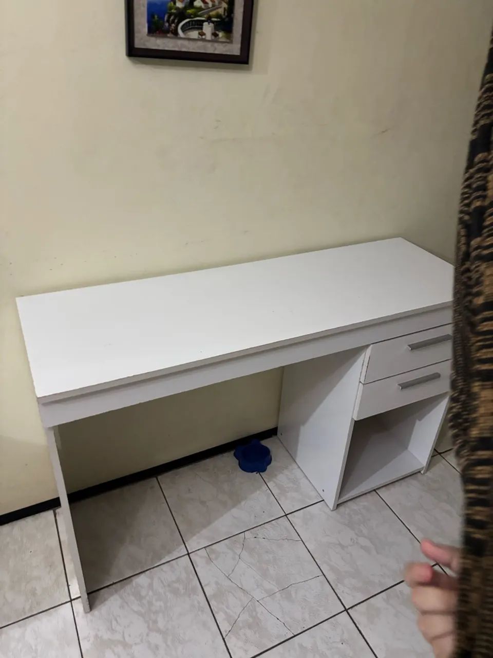 Mesa branca escritório 