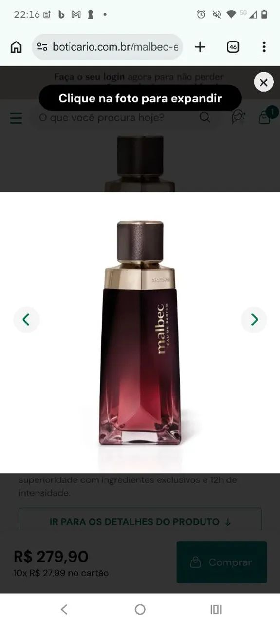 Malbec deo parfum 90 ml
