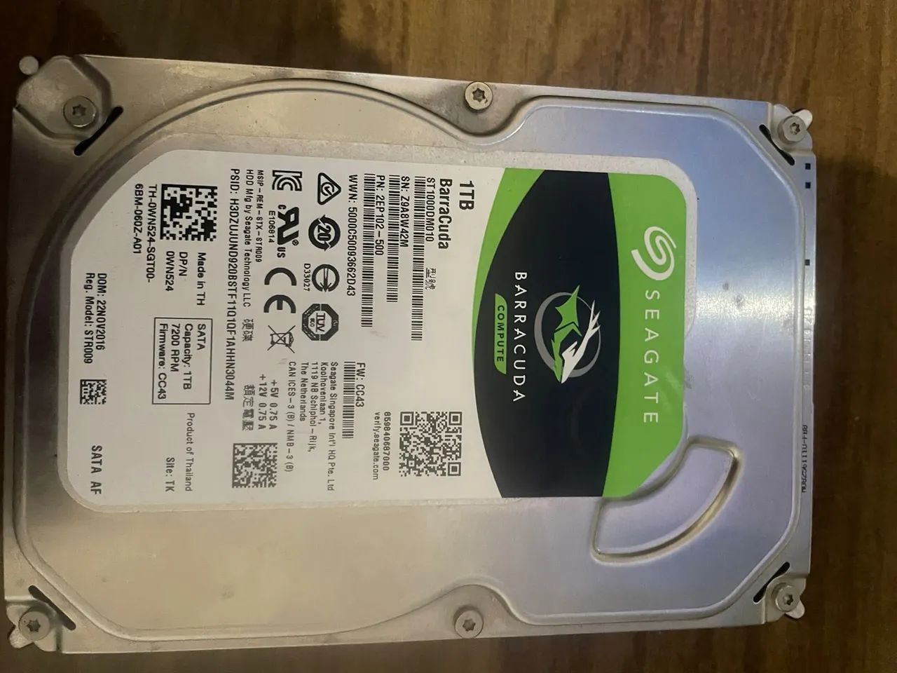 Hd 1tb barracuda seagate