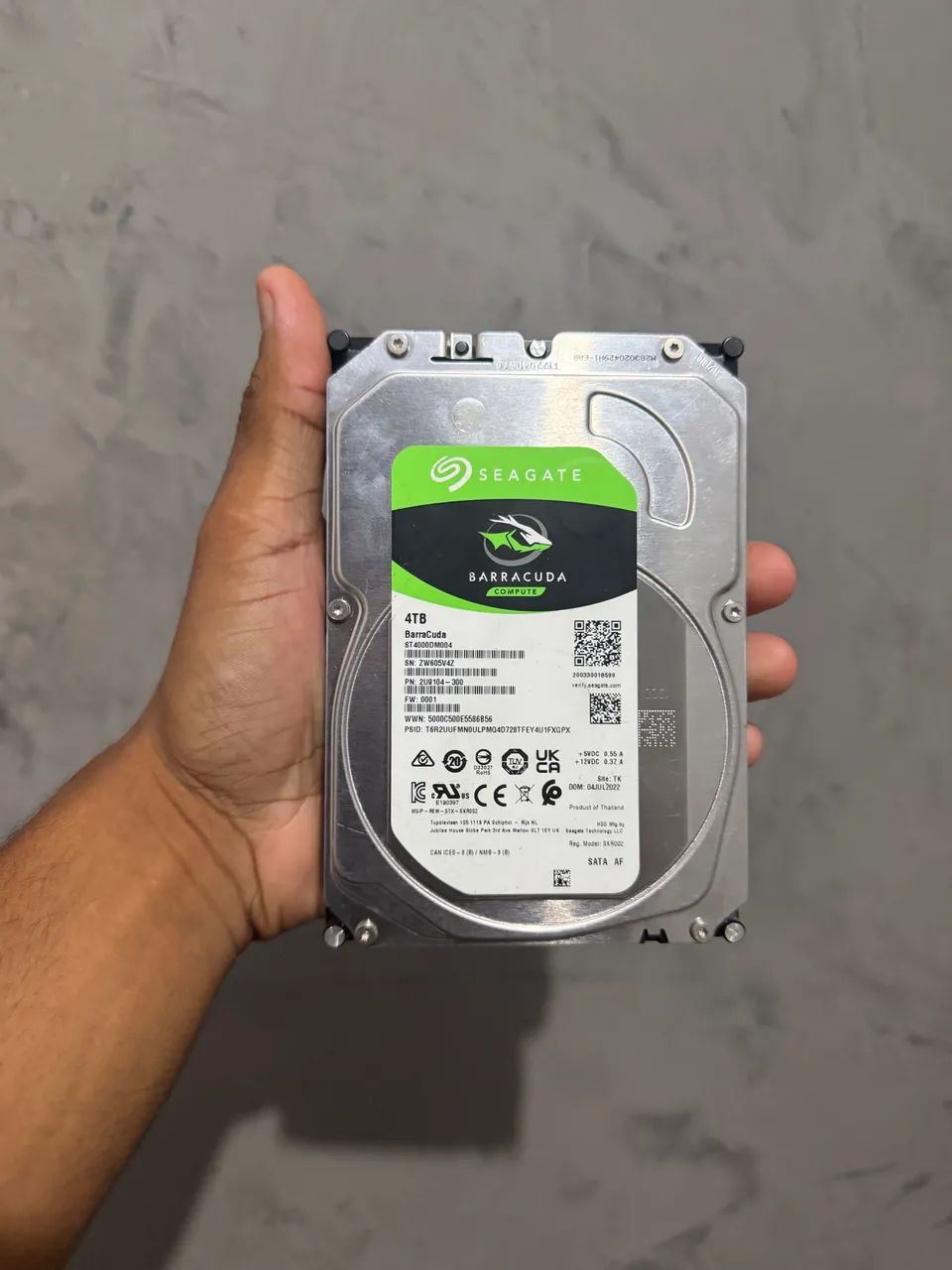 HD Seagate BarraCuda 4TB SATA ST4000DM004 Semi Novo