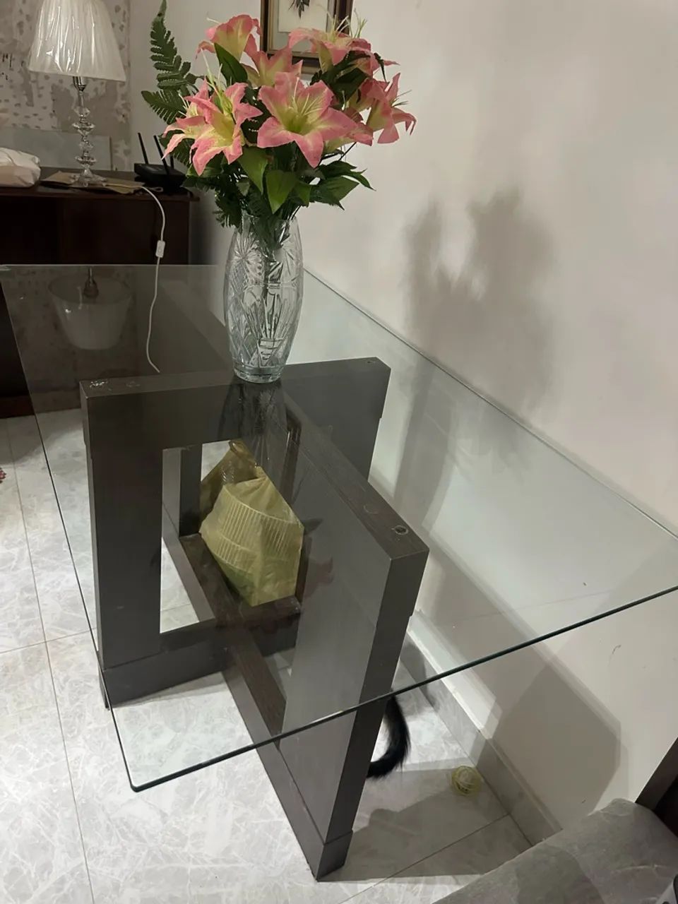 Mesa de vidro 4 cadeiras - Foto 2