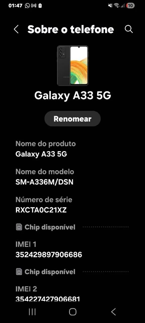 Celular Samsung galaxy A33, 5g