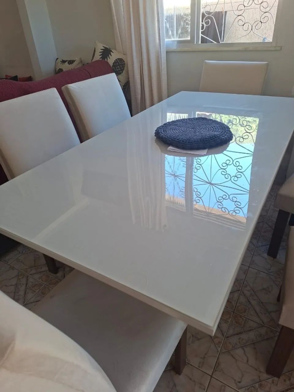 Mesa de jantar retangular 