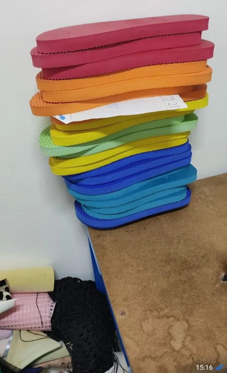 Borracha 100% natural para fabricação de Chinelos