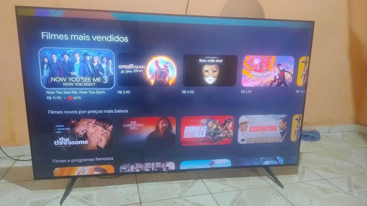 SMART TV TCL 65" ANDROID 4K COM BORDA INFINITA  - Foto 3