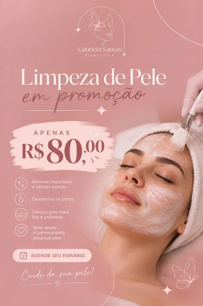 PROMOÇÃO ESPECIAL DE LIMPEZA DE PELE! 