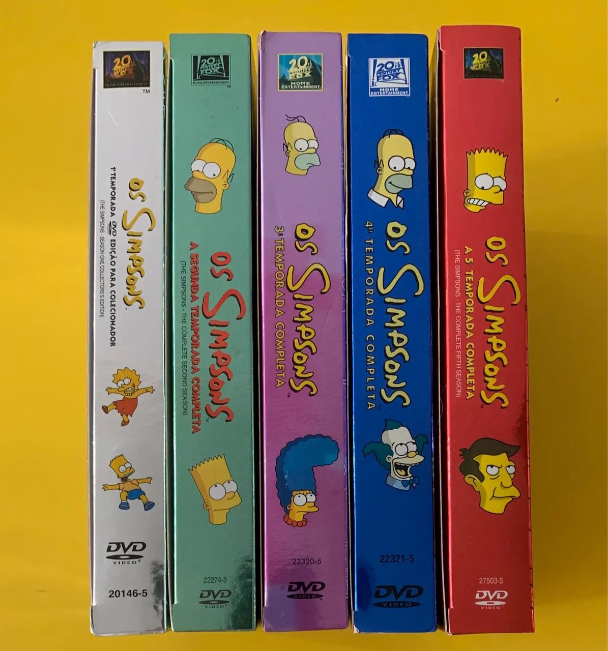 Os Simpsons-1ª até a 5ª temporada + 2 Clássicos - CDs, DVDs etc