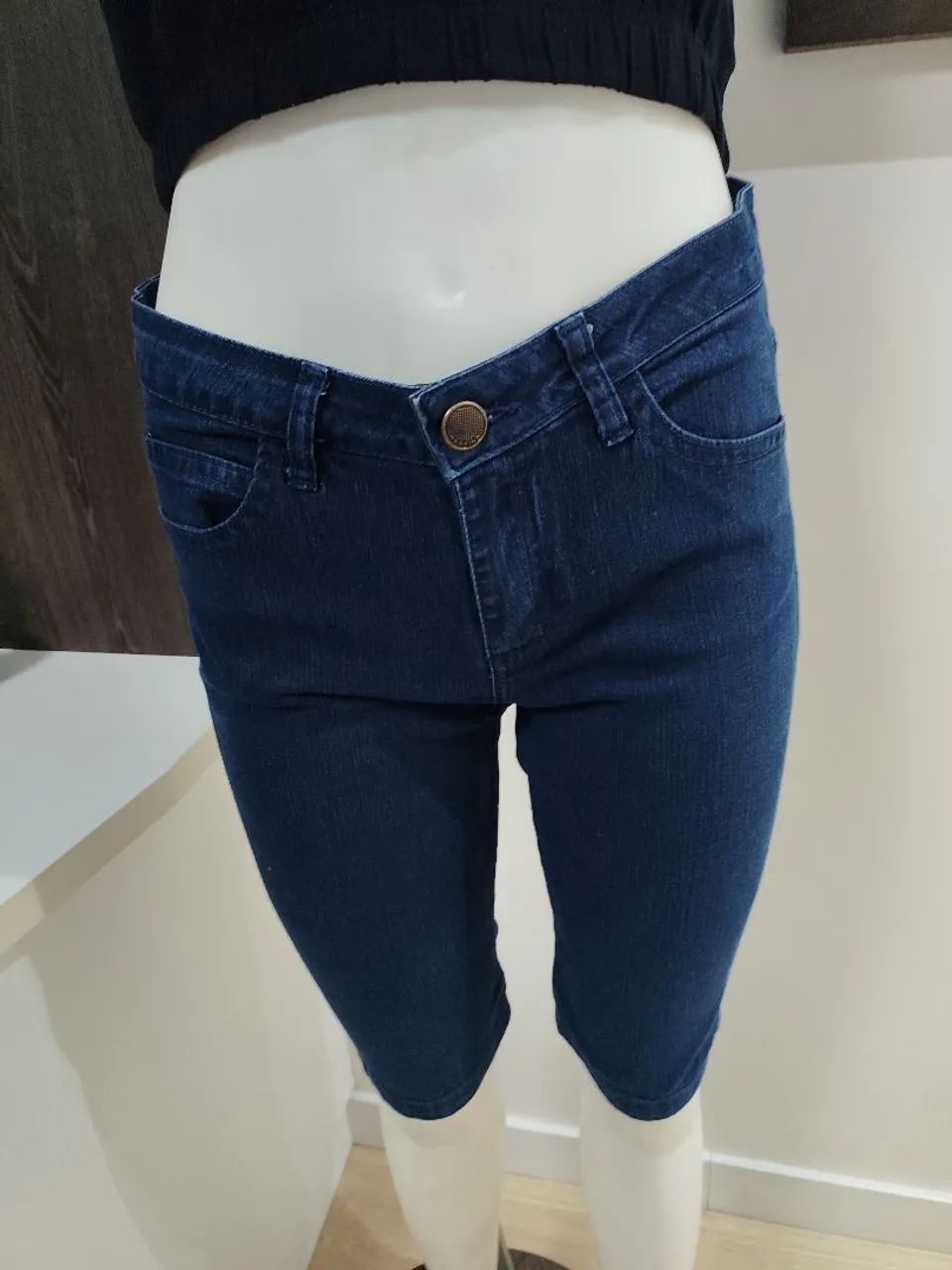 Kit com 3 Bermudas Jeans Femininas Tamanho 38