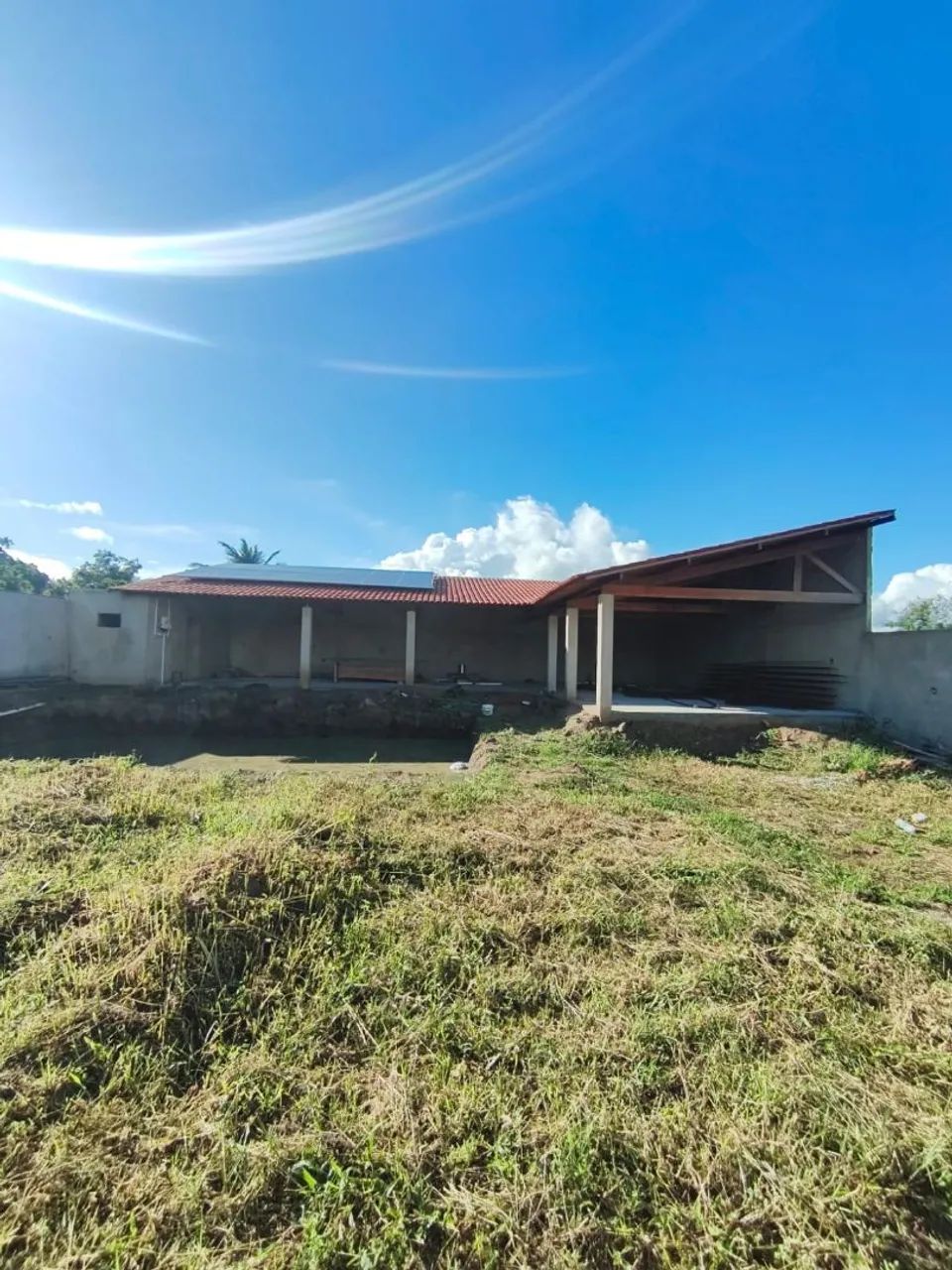 Área de lazer em fase de acabamento 
