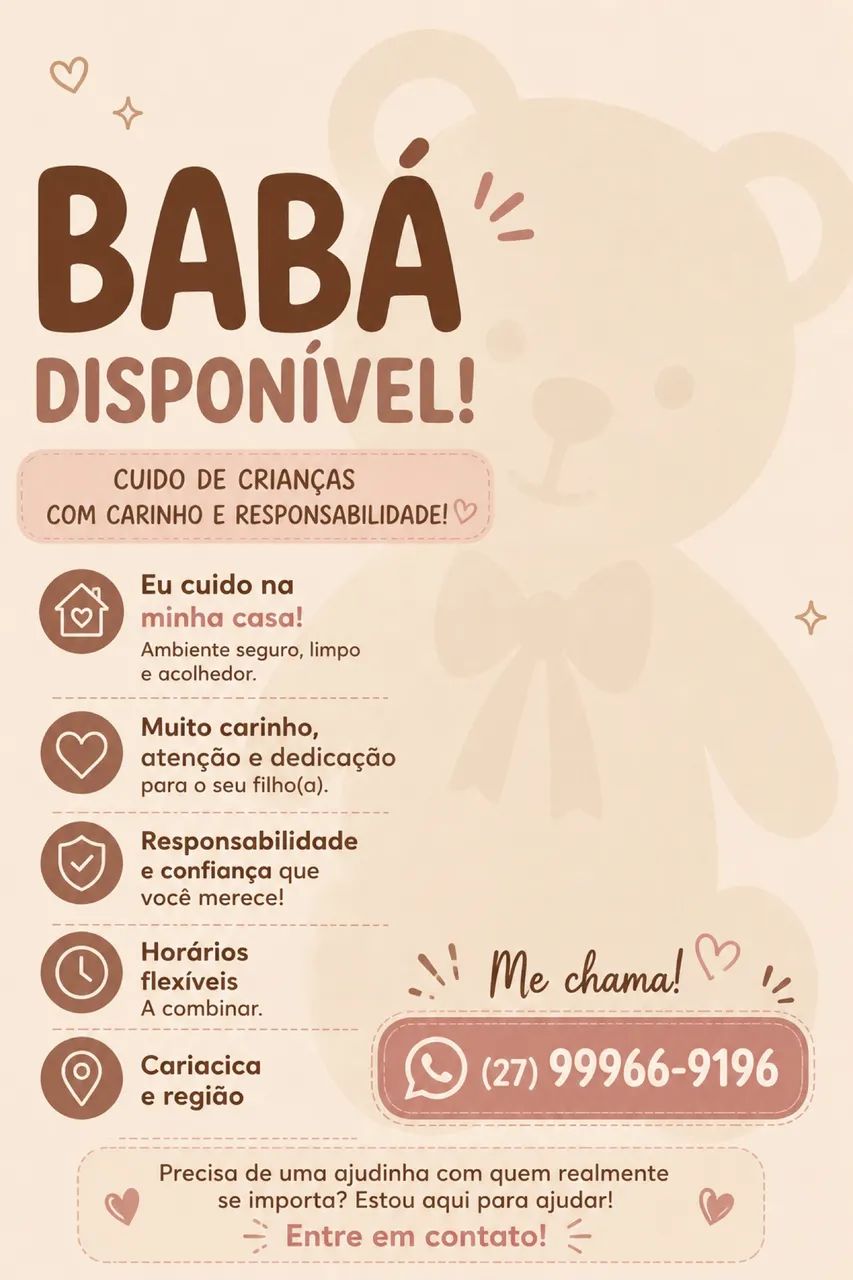 ? Babá disponível | Cariacica