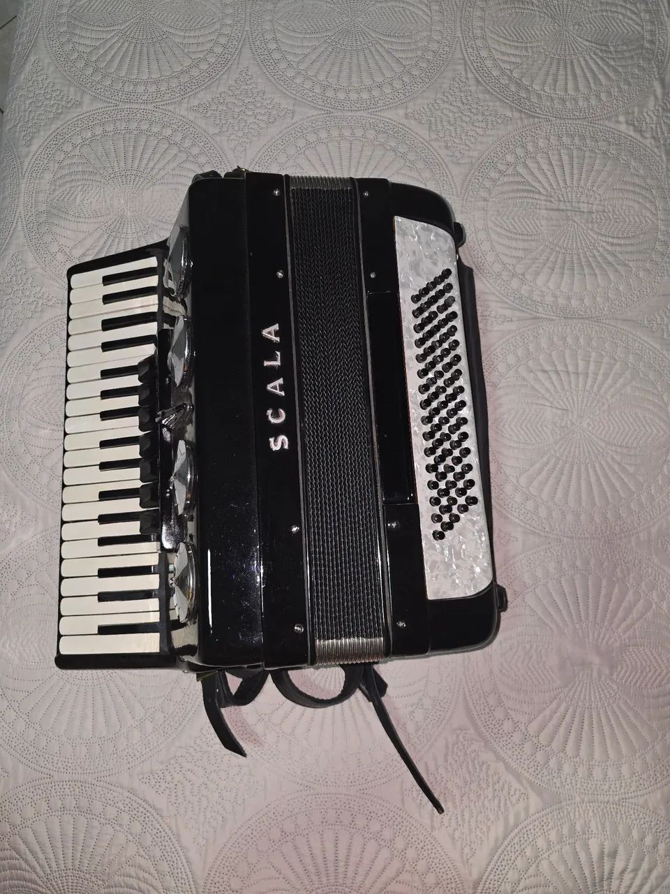 Acordeon Scala 80 Baixos Teclado Piano - Ótimo Estado - Foto 4
