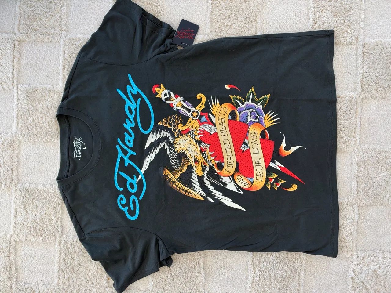 Camiseta masculina Ed Hardy original e nova 
